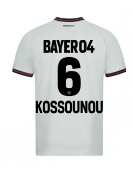 Bayer Leverkusen Odilon Kossounou #6 Auswärtstrikot 2023-24 Kurzarm